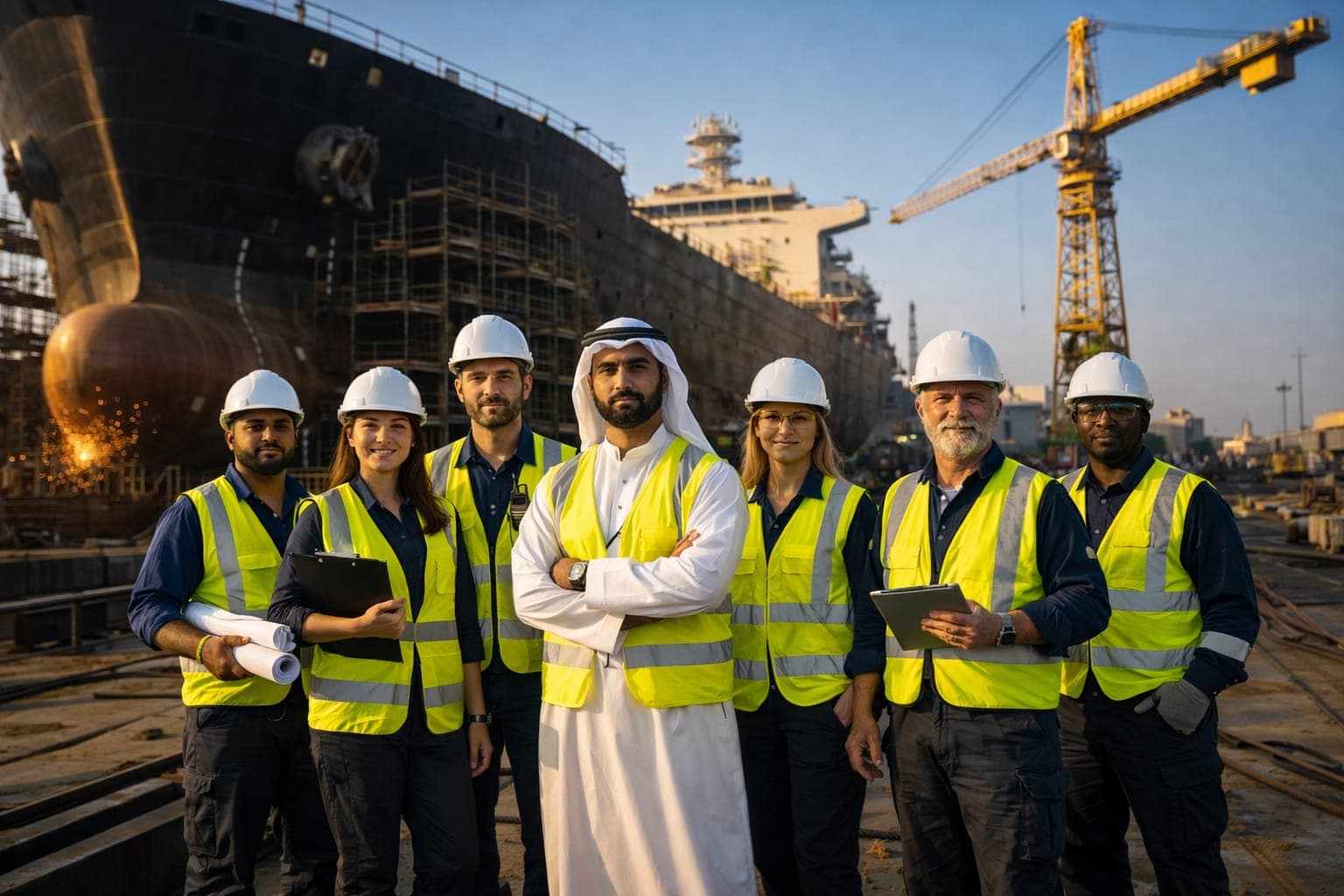 UAE industrial manpower project site